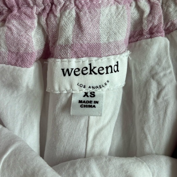 Pink and White Gingham Shorts - Picture 2 of 5